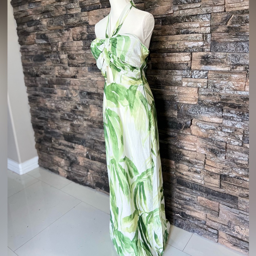 Fashion Nova Leafy Green Maxi Dress - Picture 4 of 12
